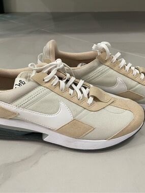Nike Women’s White and Beige Low-Profile Runner Sneakers